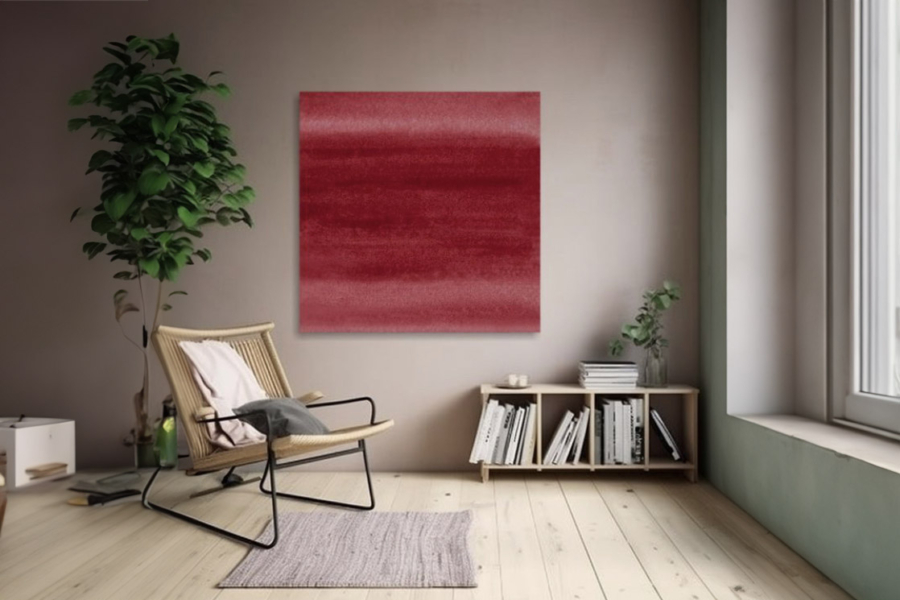 quadro monocolore rosso