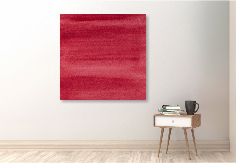 quadro rosso monocolore